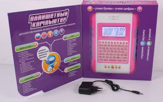 Обучающий планшет, с цветным экраном, розовый  
